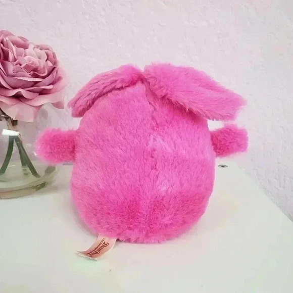 Dan Dee Hot Pink Stuffed Bunny - Picture 2 of 4